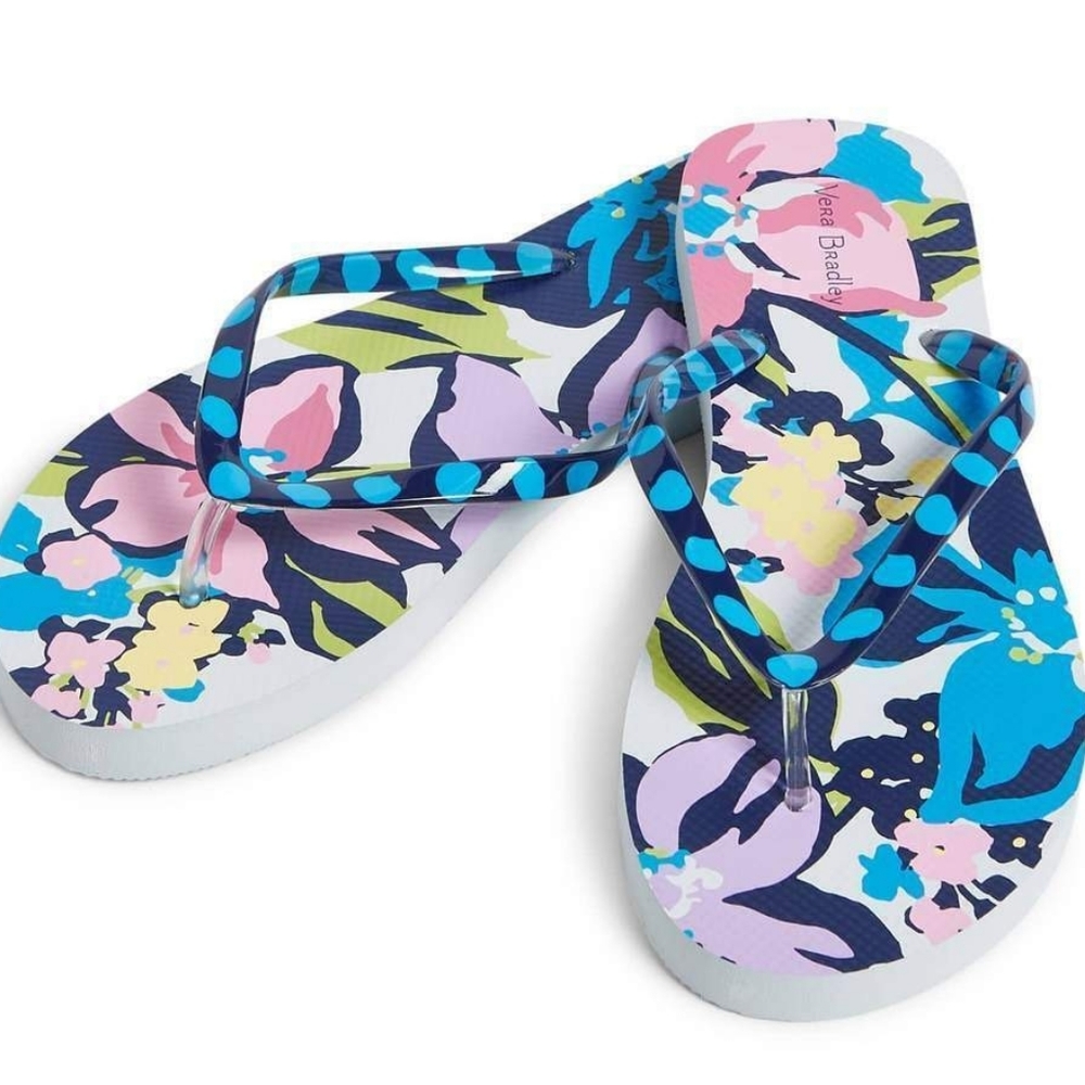 👣VERA BRADLEY Marian Floral Flip Flops